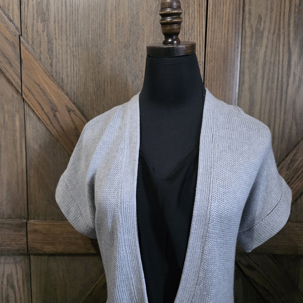 Robert Rodriguez Gray Deep V-Neck Knit Sweater - Picture 2 of 5